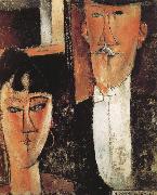 Amedeo Modigliani Bride and Groom oil painting artist